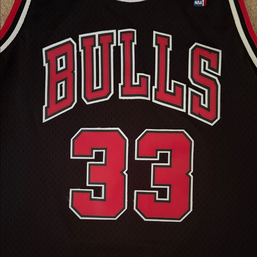 Brand New Mitchell & Ness Scottie Pippen Black Jersey - Picture 6 of 9